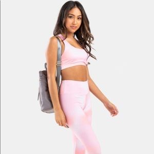 NWT Francesca’s tie dye athletic set M bra S pants